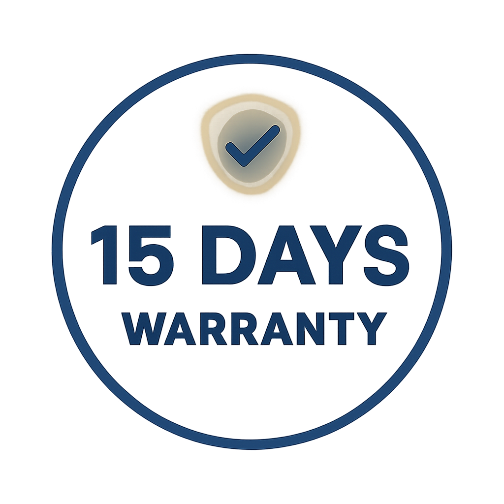 15 Days Warranty