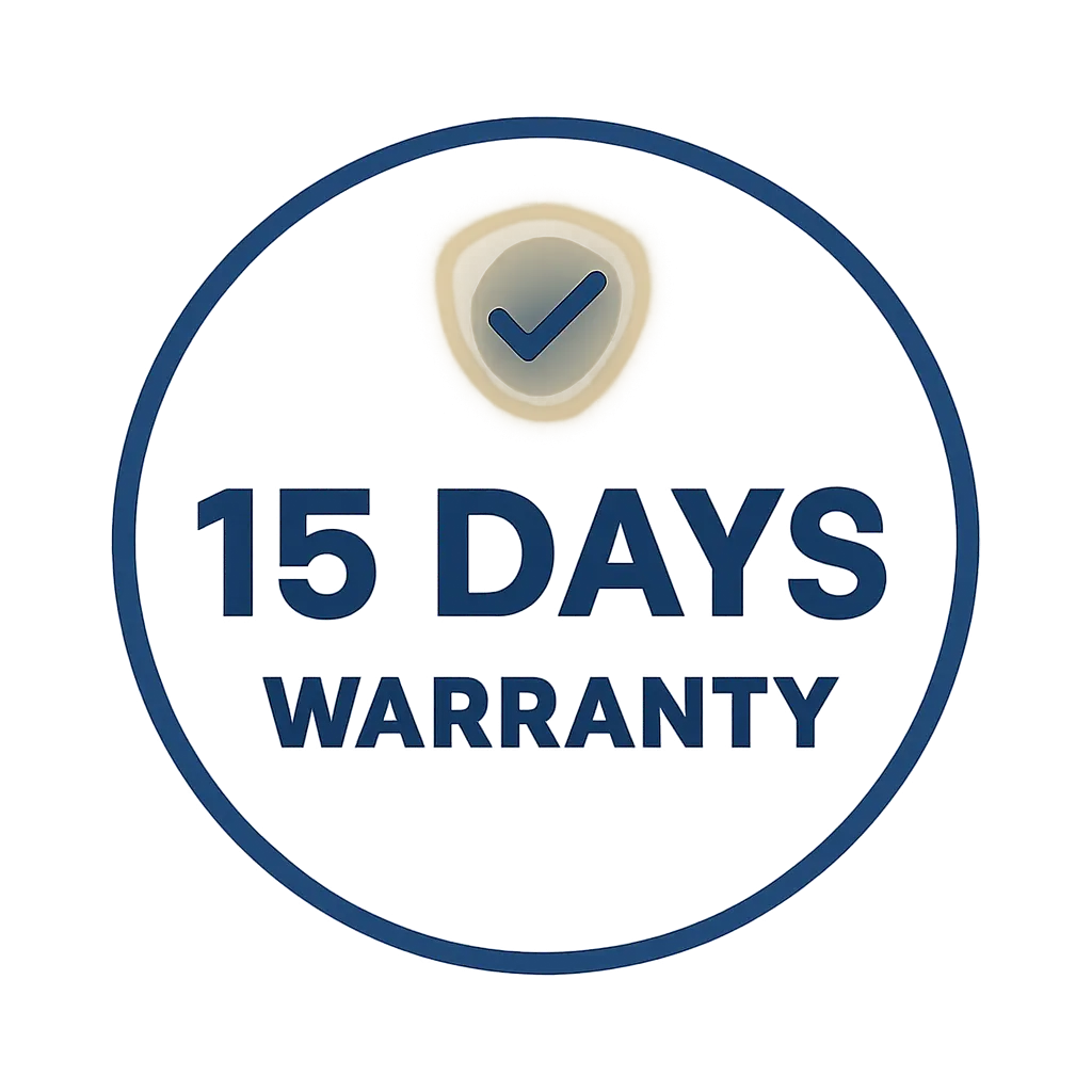 15 Days Warranty