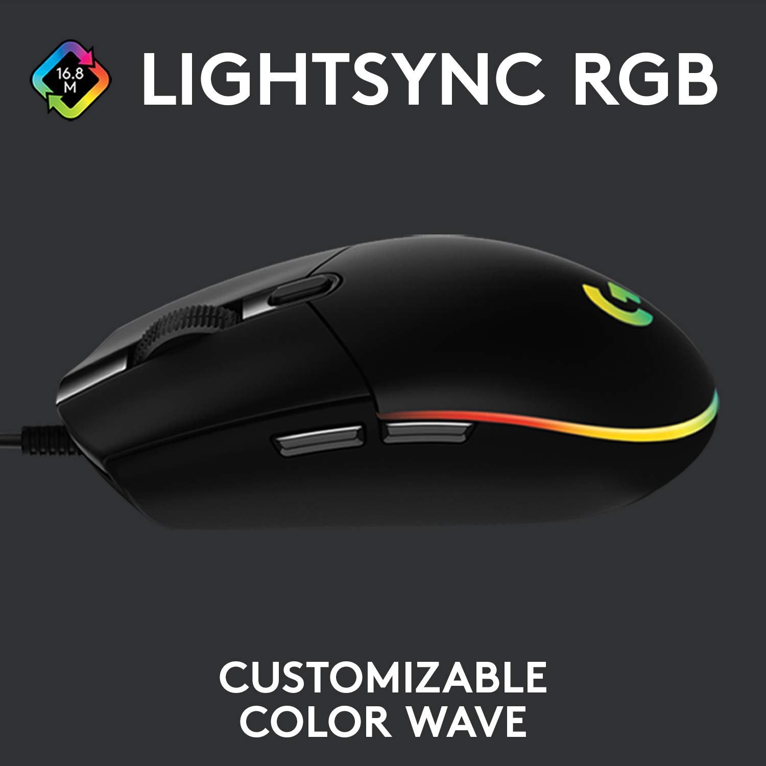 Logitech G102 Lightsync Wired Gaming Mouse Additional View