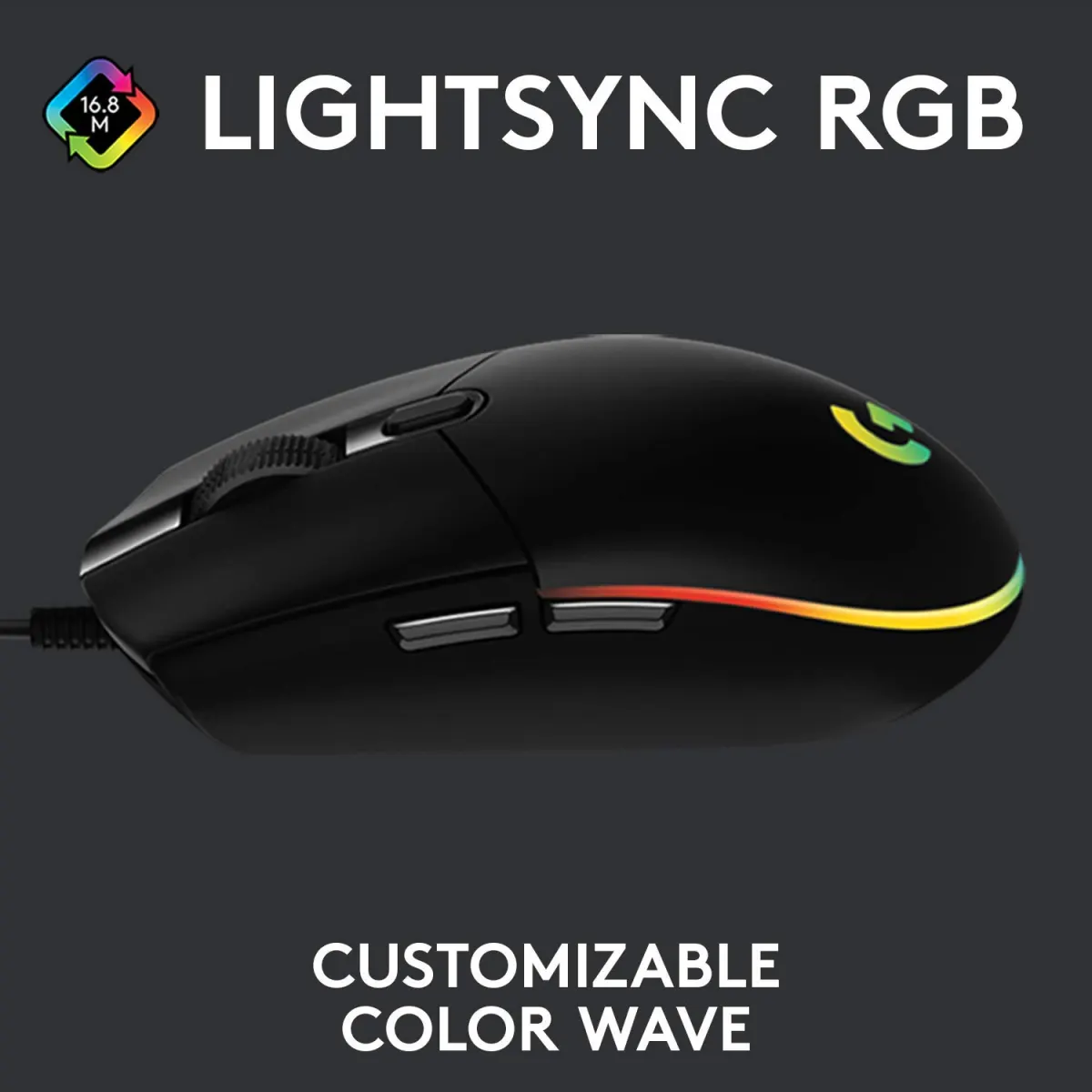 Logitech G102 Lightsync Wired Gaming Mouse Additional View