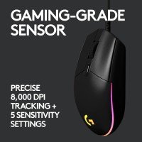 Logitech G102 Lightsync Wired Gaming Mouse Additional View