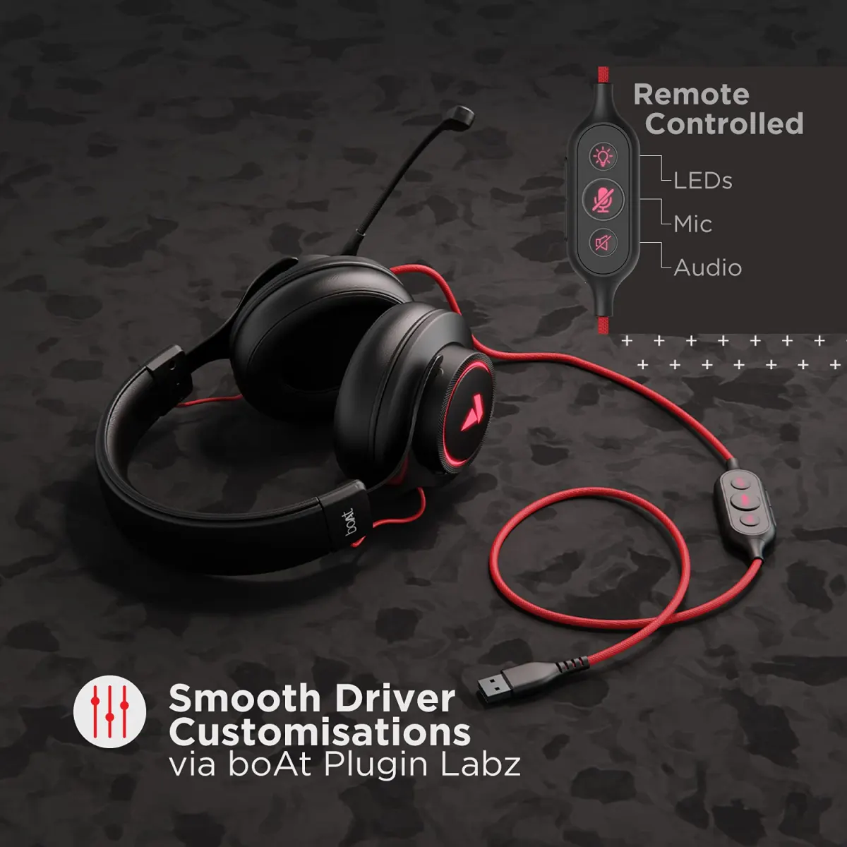 boAt Immortal IM1000D Wired Gaming Headset  Additional View