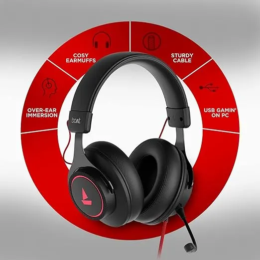 boAt Immortal IM1000D Wired Gaming Headset 