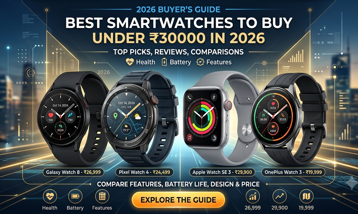 Best Smartwatches to Buy Under Rs. 30000 in 2026