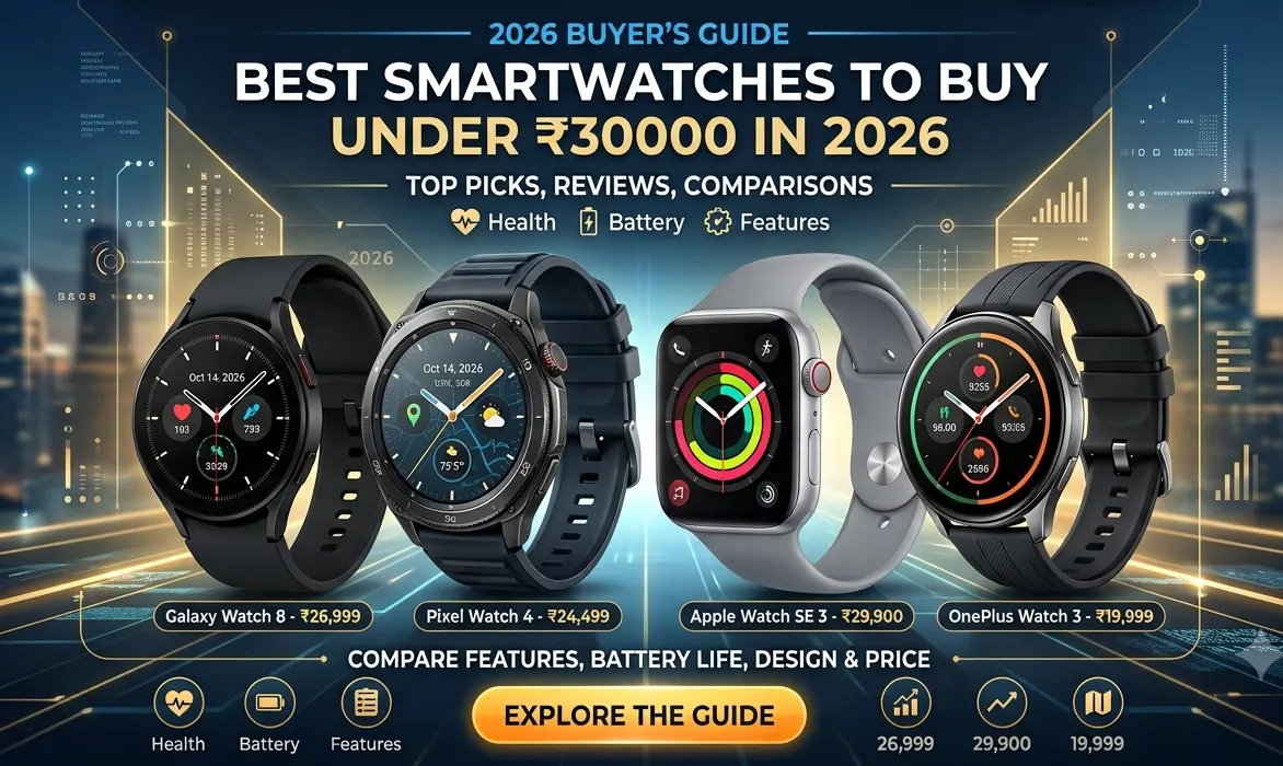 Best Smartwatches to Buy Under Rs. 30000 in 2026